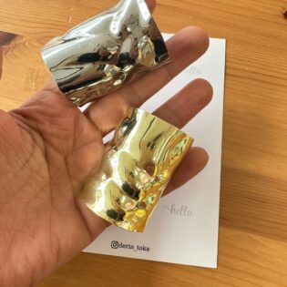 DALGALI METAL GEÇMELİ TOPUZ TOKASI