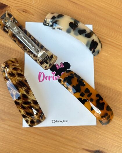 LEOPARLI OTOMATİK KADIN TOKASI