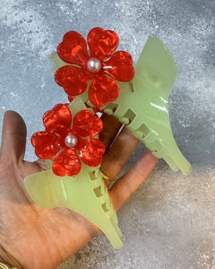 ÇİÇEK KEMİK MANDAL TOKA