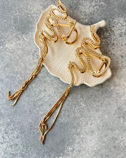 SALLANTILI METAL TAŞLI MANDAL TOKA