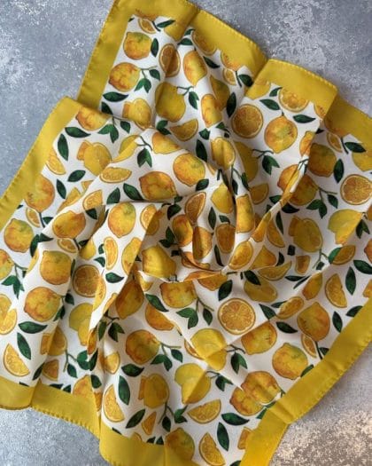 50*50 BANDANA FULAR LİMONLU